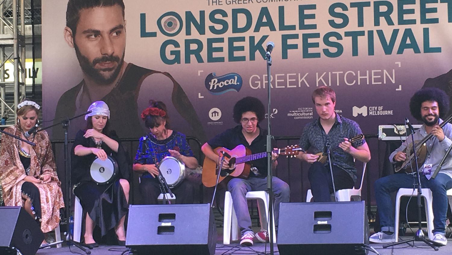 The Silk Roads Collective - 2018 at the Greek Festival on Lonsdale St, Melbourne